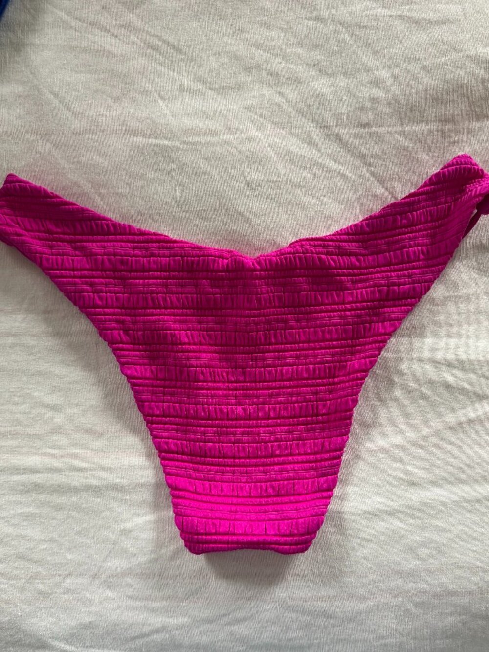 BECCA Ribbed Pink Bikini Set - Picture 4 of 5